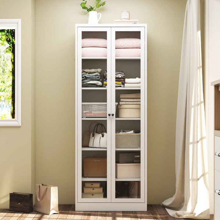 Kenta Tall Crockery Unit | White