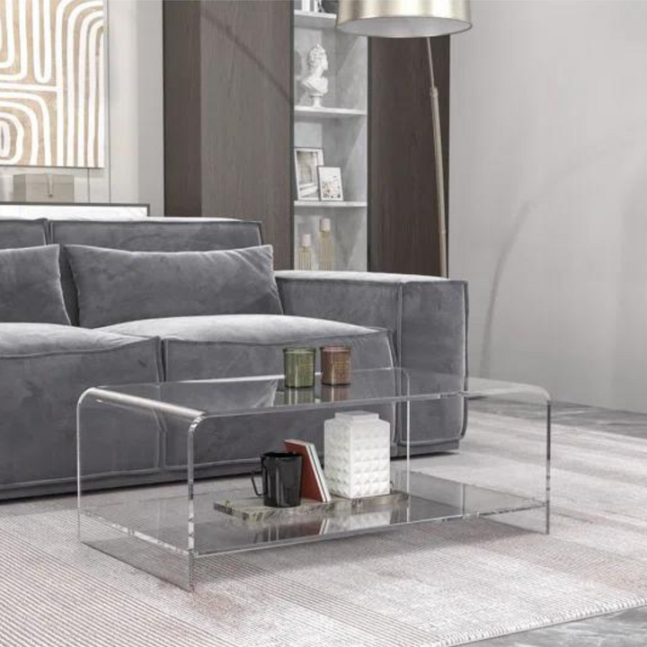 Zenith Acrylic Coffee Table | Clear