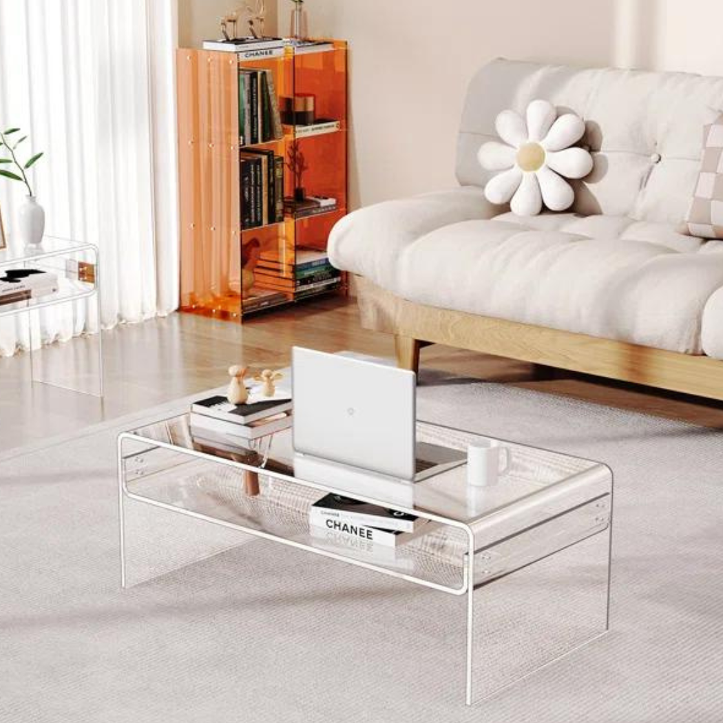 Zen Acrylic Coffee Table | Clear