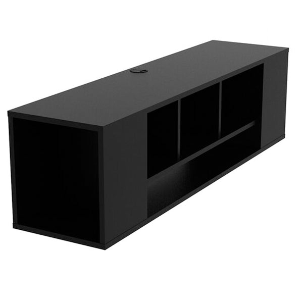 6 Box Wall Mount TV Unit | Black