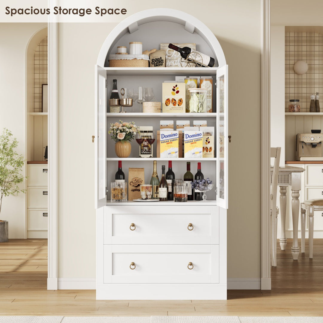 Aug Tall Crockery Unit | White