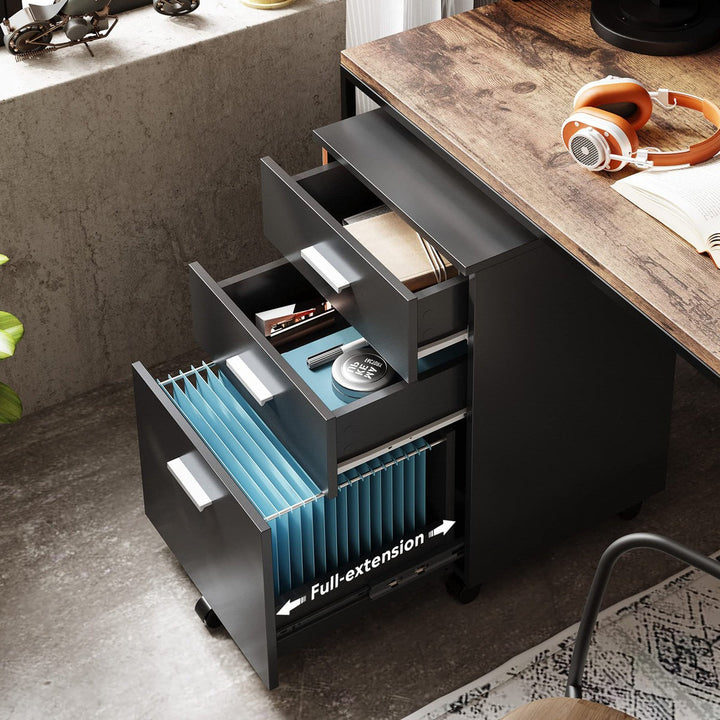 Tahi Pedestal Drawer | Black