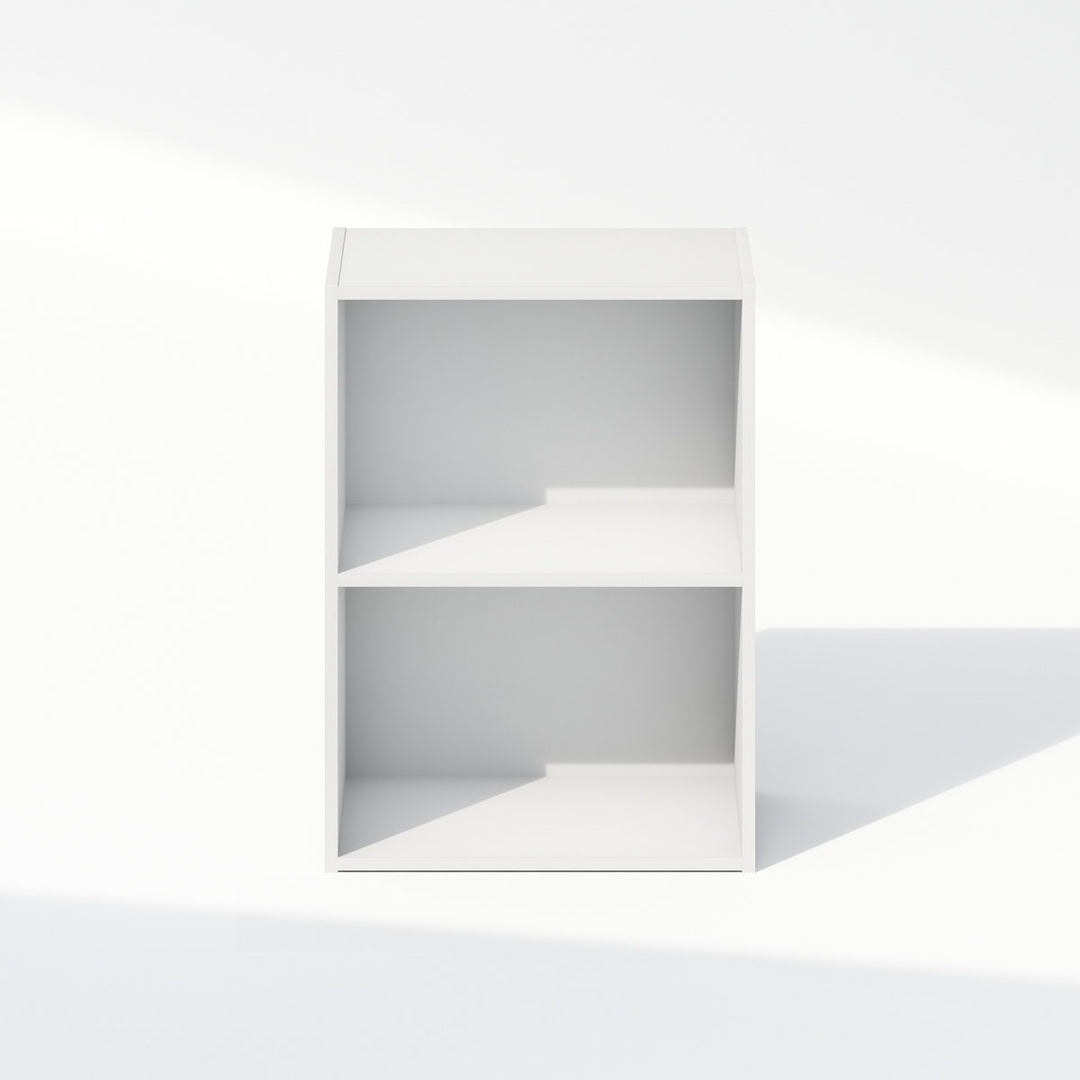 Meza Open Storage | White