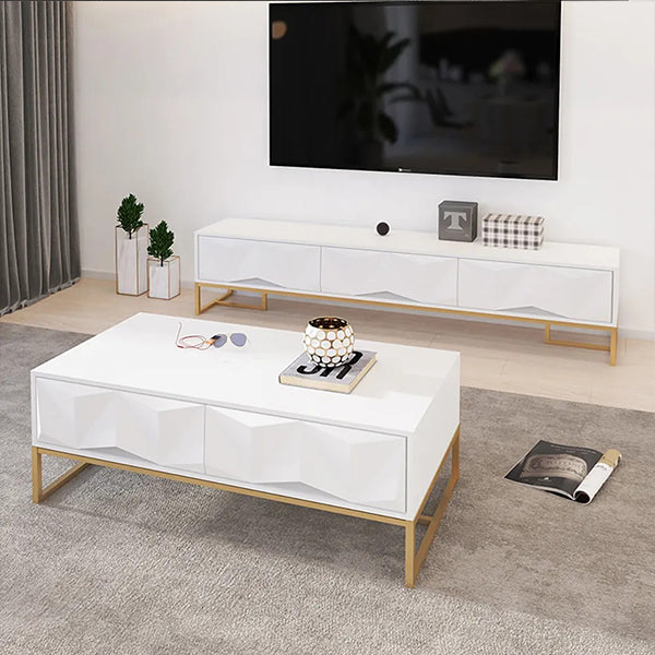 Isha TV Stand | Medium | White