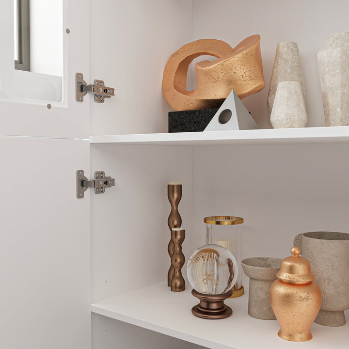 keji  Tall Crockery Unit |White