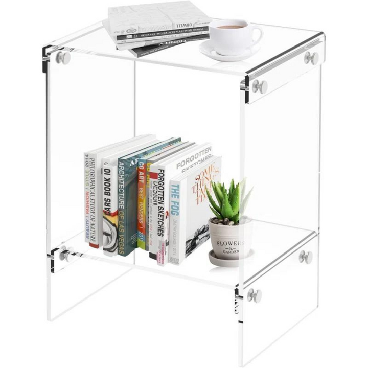 Solstice Acrylic End Table | Clear