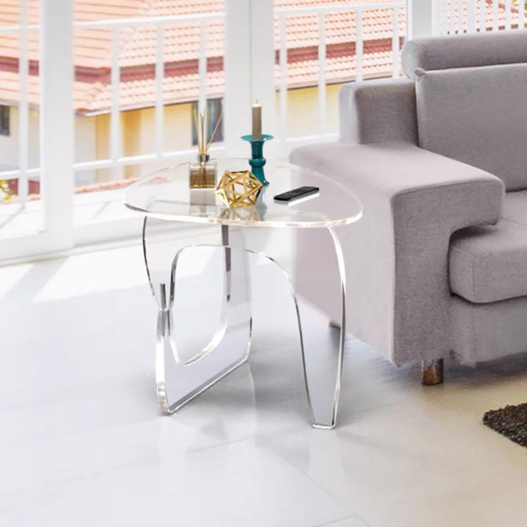 Aurora Acrylic End Table | Clear