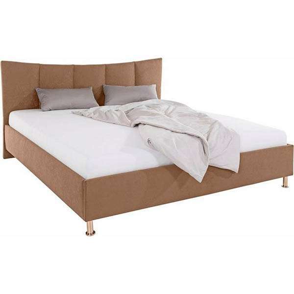 Puissance Bed Without Storage | King | Brown Leatherette