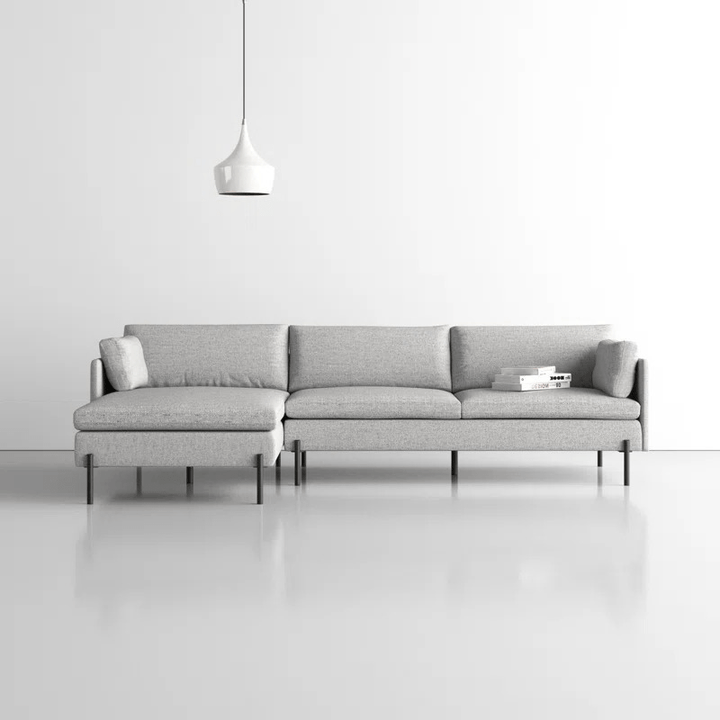 Union L Shape Sofa | Grey | Facing Left