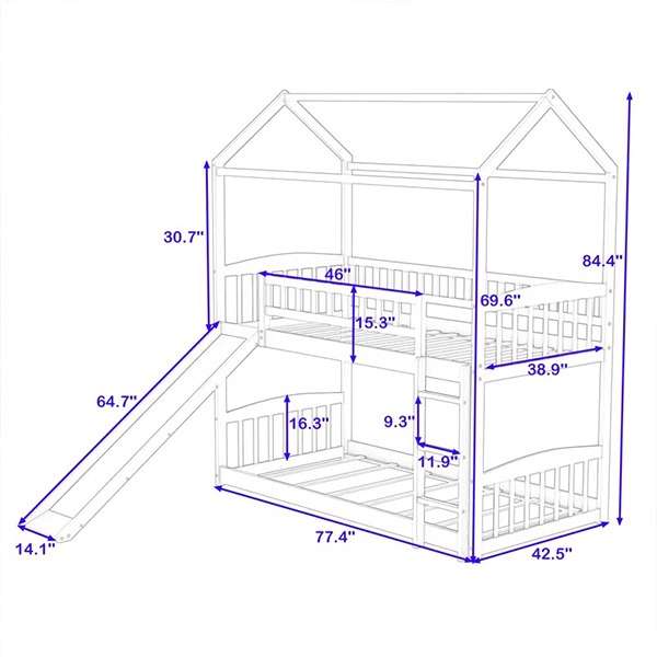 Sophia Bunk Bed | Black