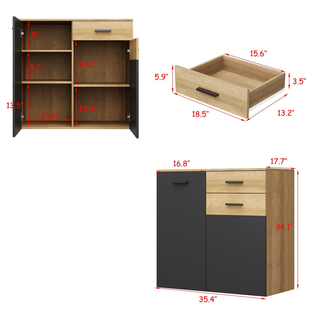 Roko Shoe Rack | Black & Beige