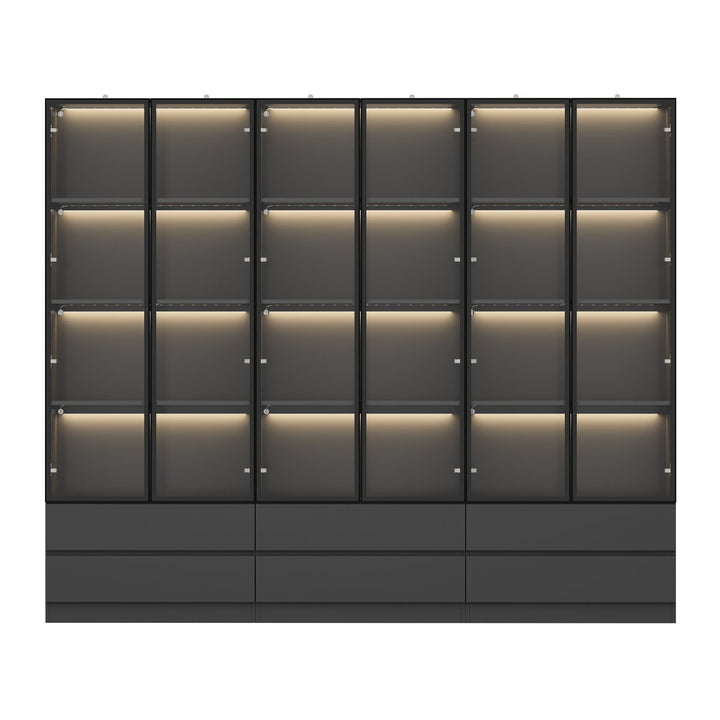 Moco Tall Crockery Unit | Black