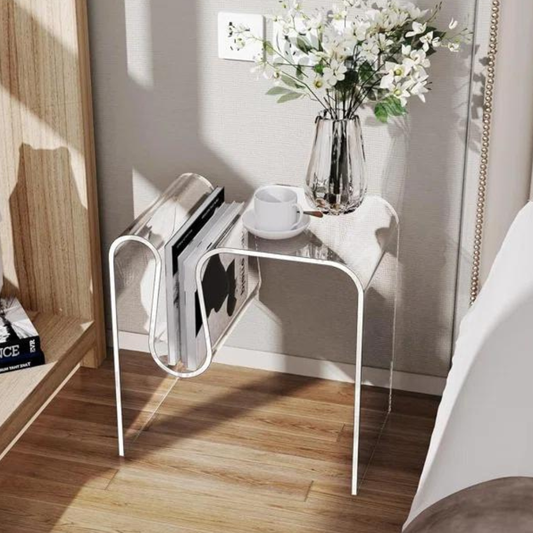 Echo Acrylic End Table | Clear