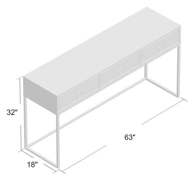 Peed Console Table | White