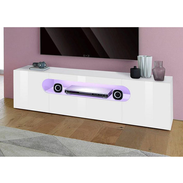 Abstract TV Stand | Small | White