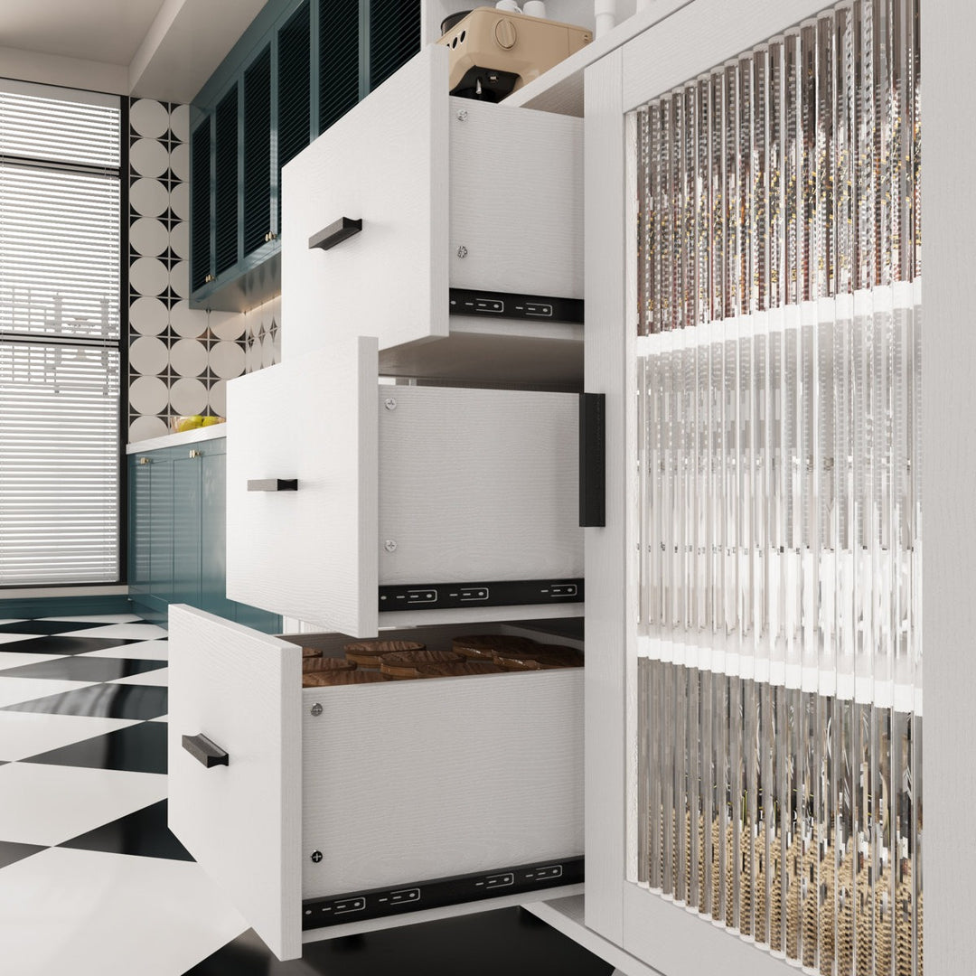 Reo Tall Crockery Unit | White