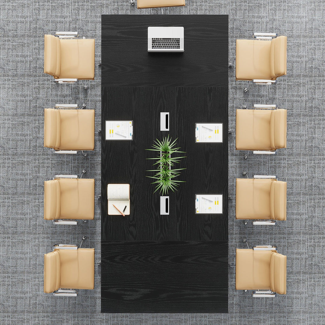 Haru Rectangle  Conference table | Black