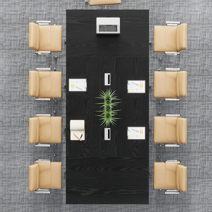 Haru Rectangle  Conference table | Black
