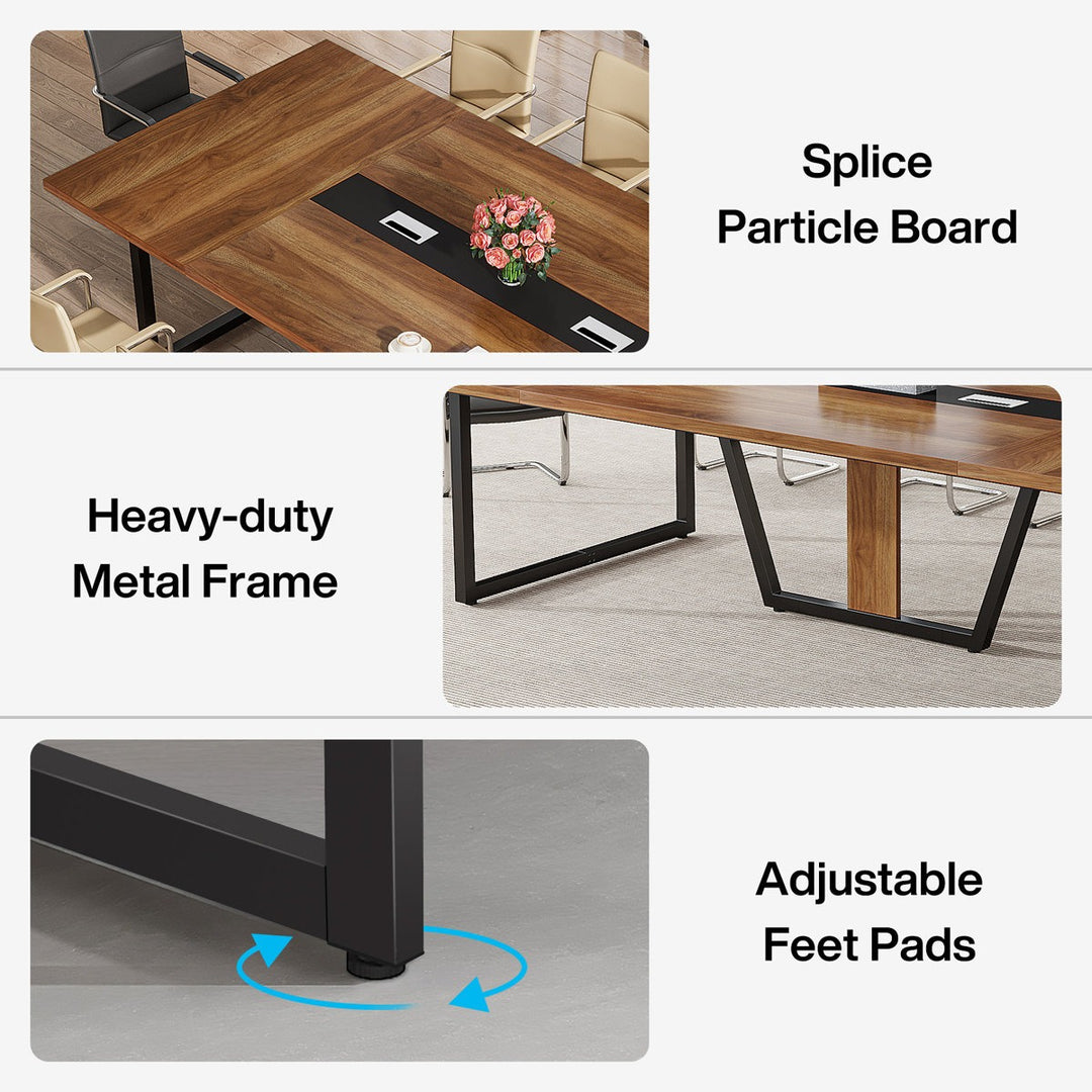 Haru Rectangle  Conference table | Brown