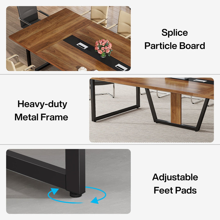 Haru Rectangle  Conference table | Brown