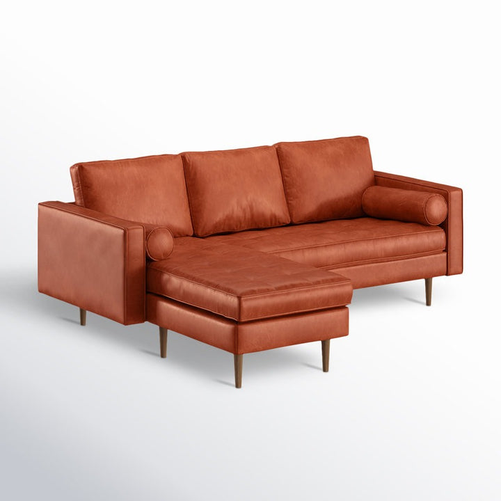 Noir L Shape Sofa | Brown | Left Facing