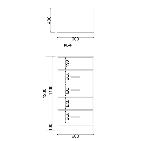 Cosmo Chest Of 5 Drawers | White Matte