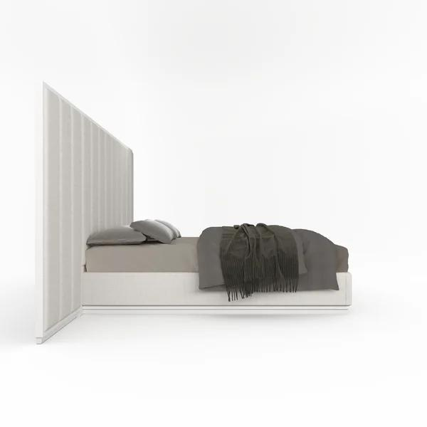 Tofu Bed Without Storage | King | White Fabric