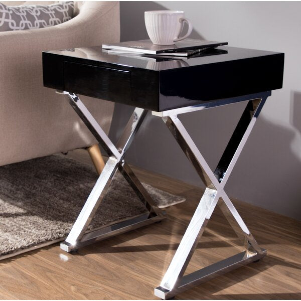 X End Table | Black