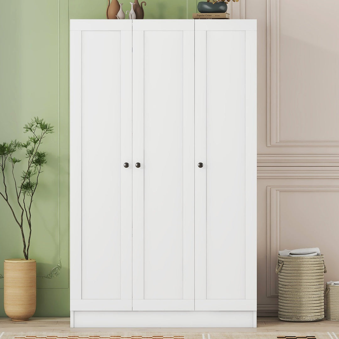 Yuna 3 Door Wordrobe | White