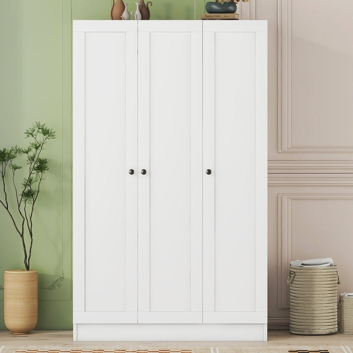 Yuna 3 Door Wordrobe | White