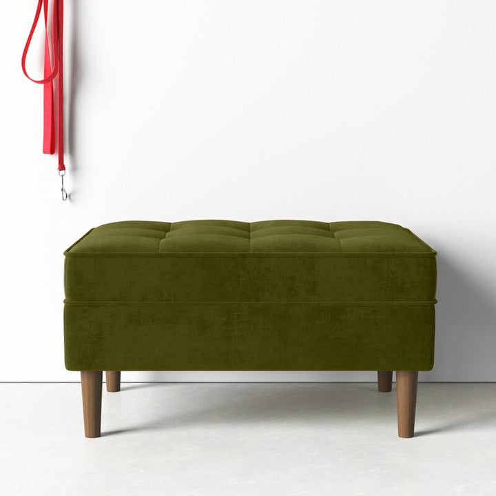 Diyas Ottoman | Olive Green