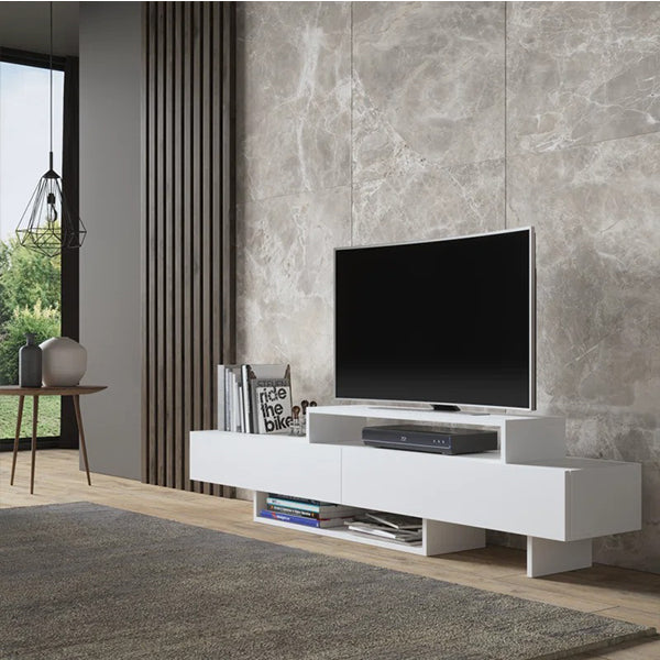 Castle TV Stand | White