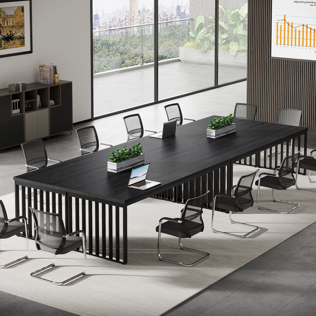 Ade Table Heera Moti Ade Meeting Table | Black