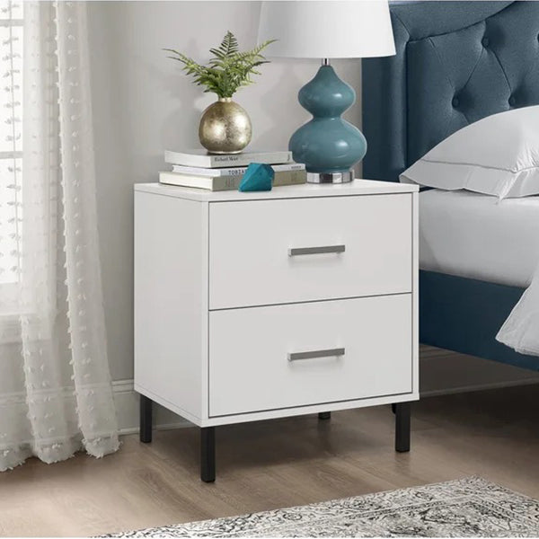 Jaxon Bedside Table | White