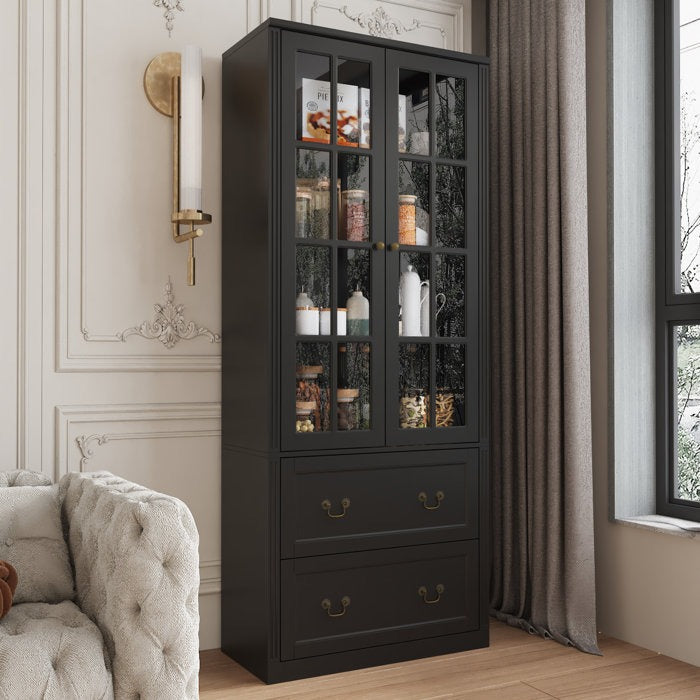 Zojo Tall Crockery Unit | Black