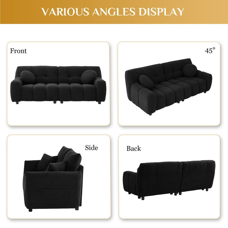 Tobi Sofa | 2 Seater | Black