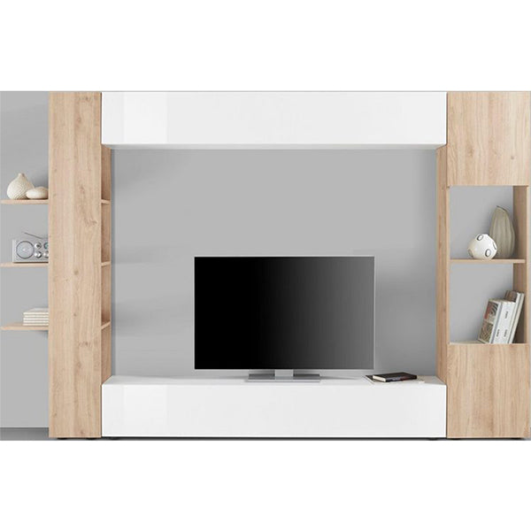 Mox Tv Unit Set | White & Beige