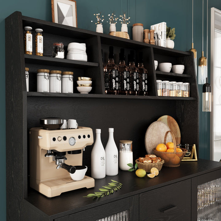 Reo Tall Crockery Unit | Black
