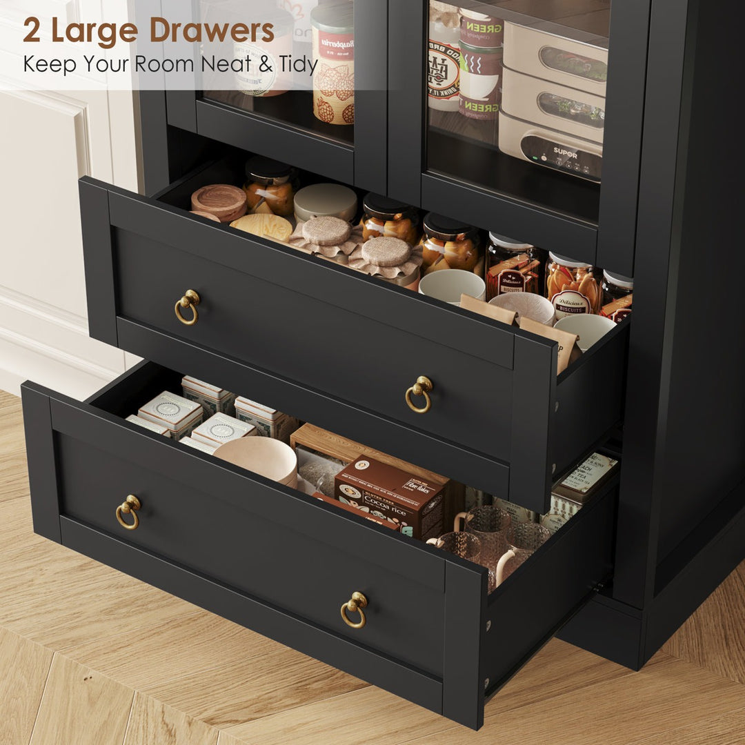 Aug Tall Crockery Unit | Black
