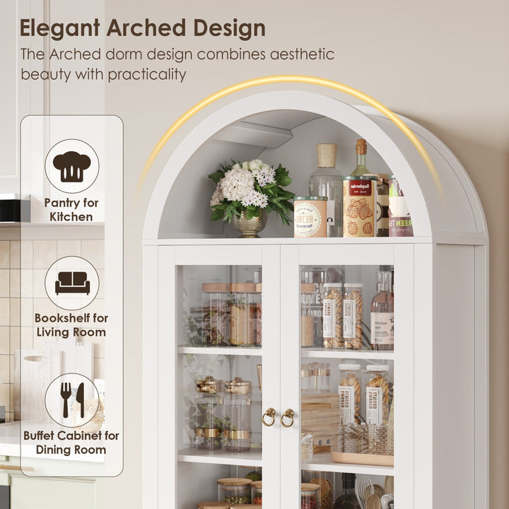 Aug Tall Crockery Unit | White