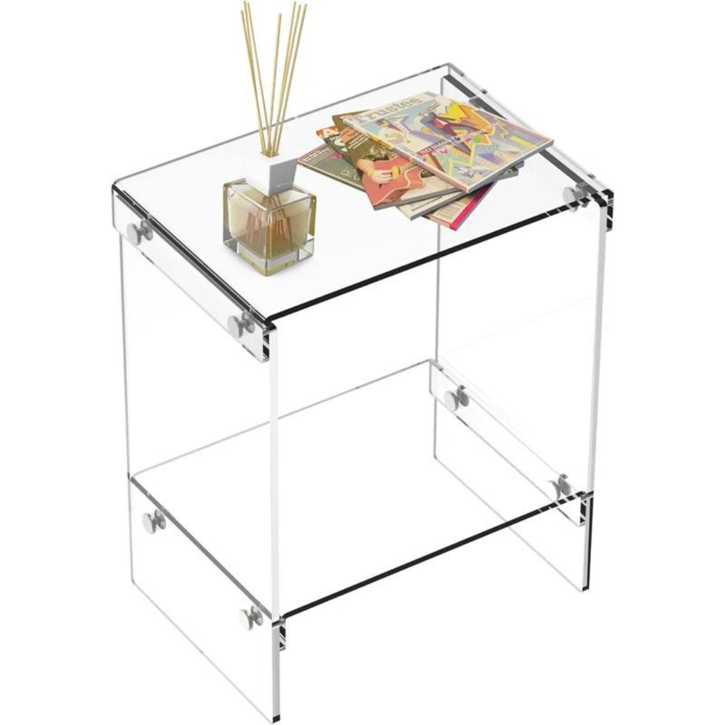 Solstice Acrylic End Table | Clear