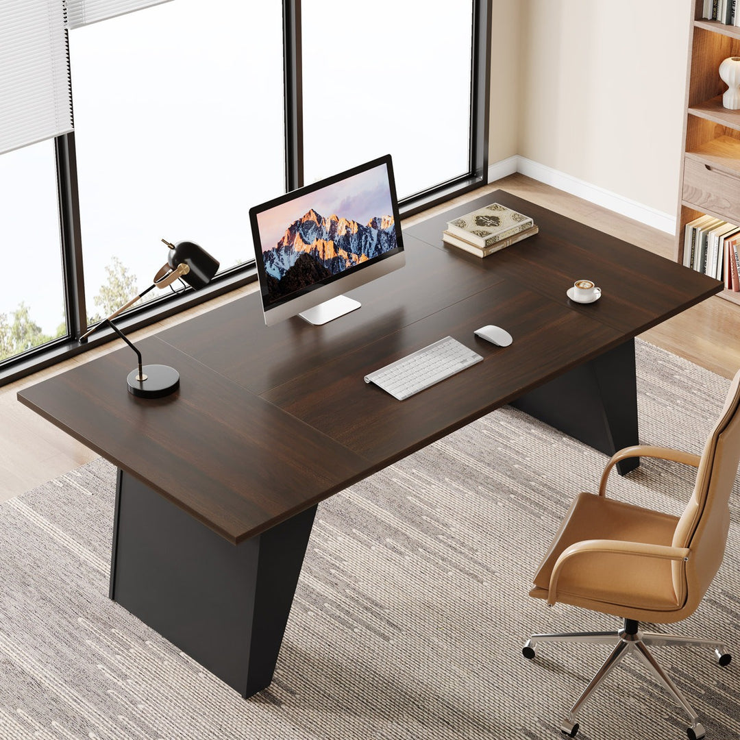 Hana  Boss Table | Brown & Black
