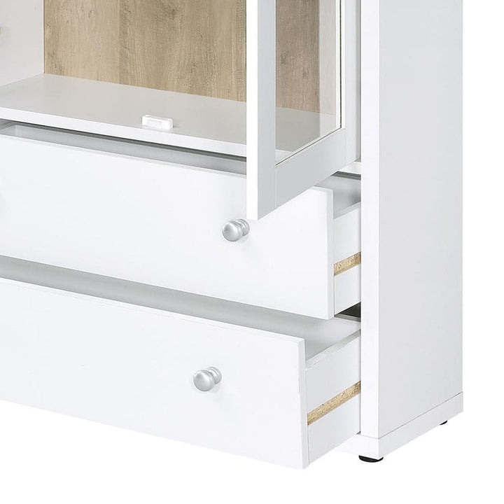 Heno Tall  Crockery Unit | White