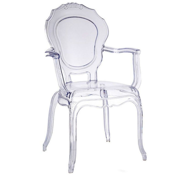 Aera Arm Acrylic  Chair | Clear