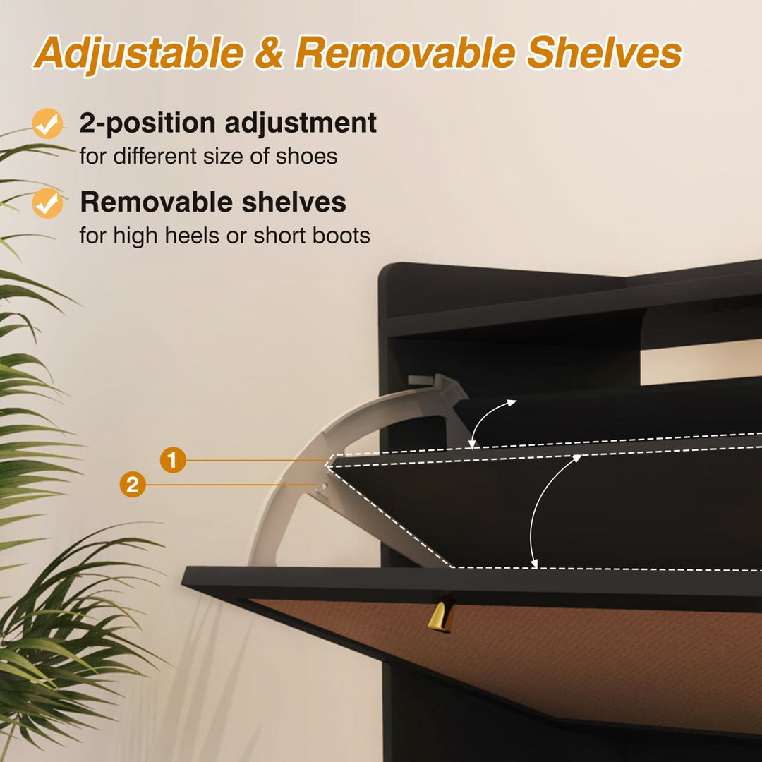 Halyna  Shoe Rack | Black