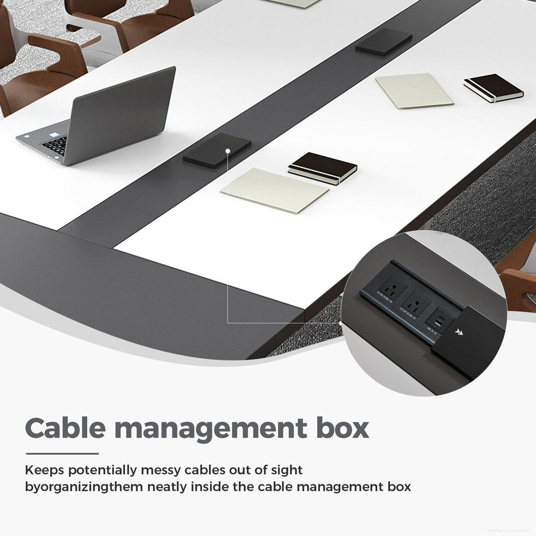 Alex  Conference table |White & Black