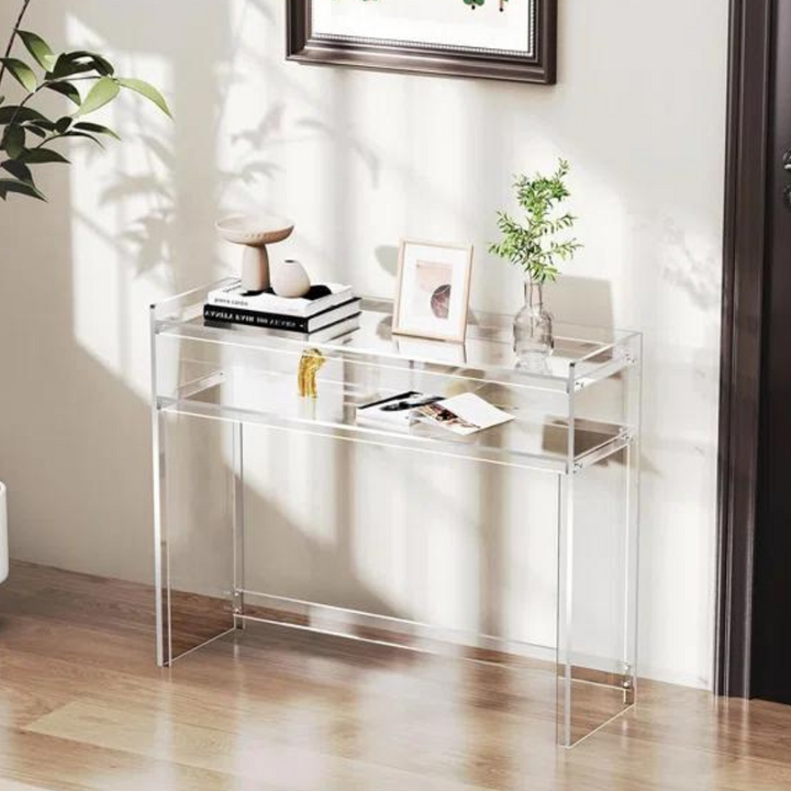 Aura Acrylic Console Table | Clear