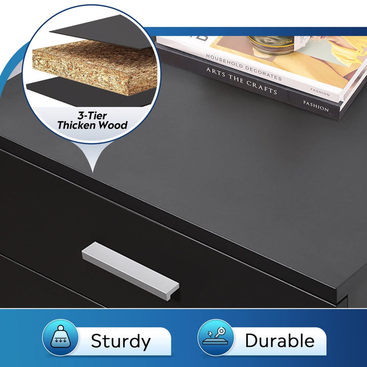 Tahi Pedestal Drawer | Black