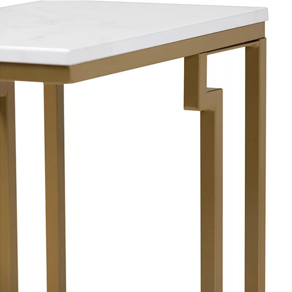 Renzo End Table | White