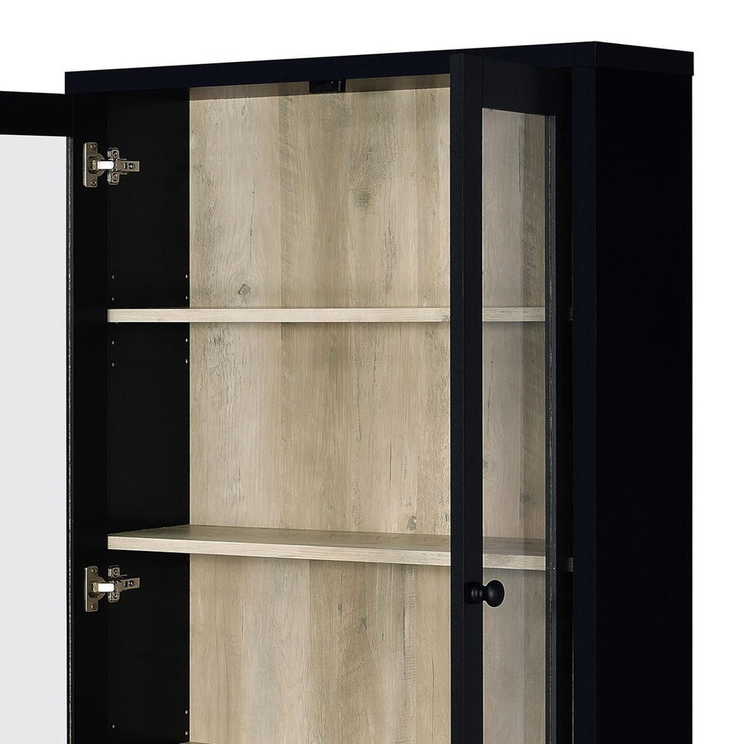 Heno Tall  Crockery Unit | Black